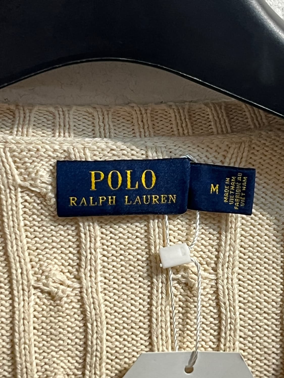 폴로 랄프로렌 아이보리 브이넥 니트 상품이미지3