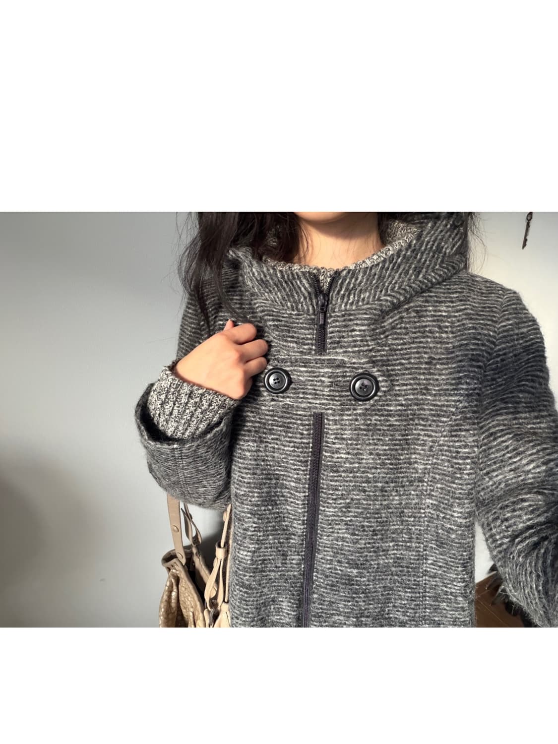 hooded zip-up coat 상품이미지4