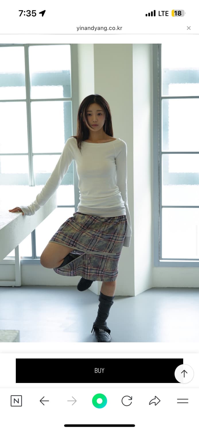 인앤양인하모니 Button layer top, white 상품이미지5