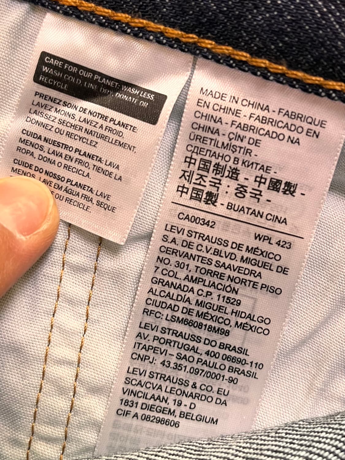 리바이스 501 빅E 데님팬츠 W L 상품이미지5