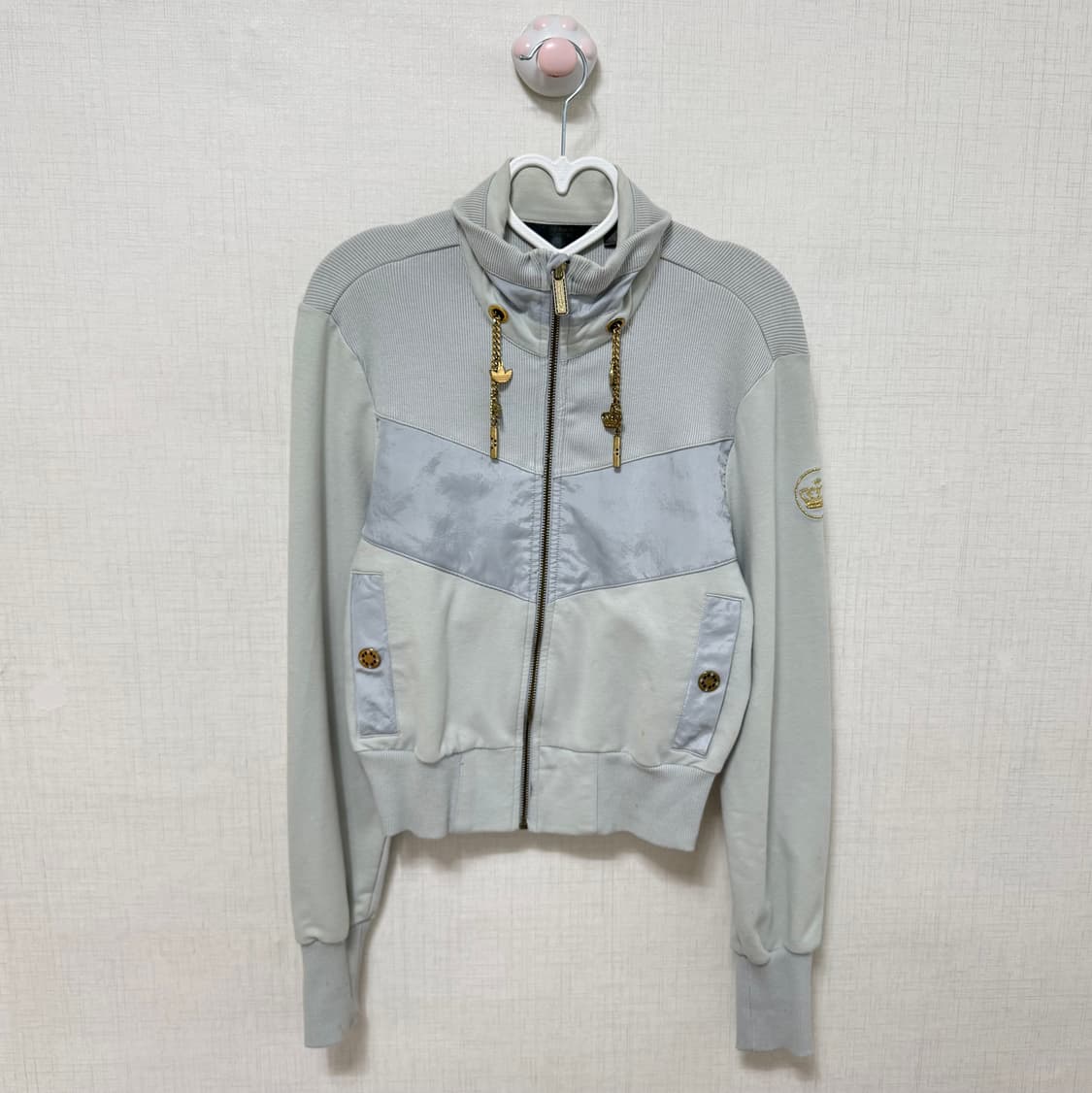 아디다스 미시엘리엇 콜라보 한정판 져지 민트 그레이 그레이 골드 왕관 상품이미지1