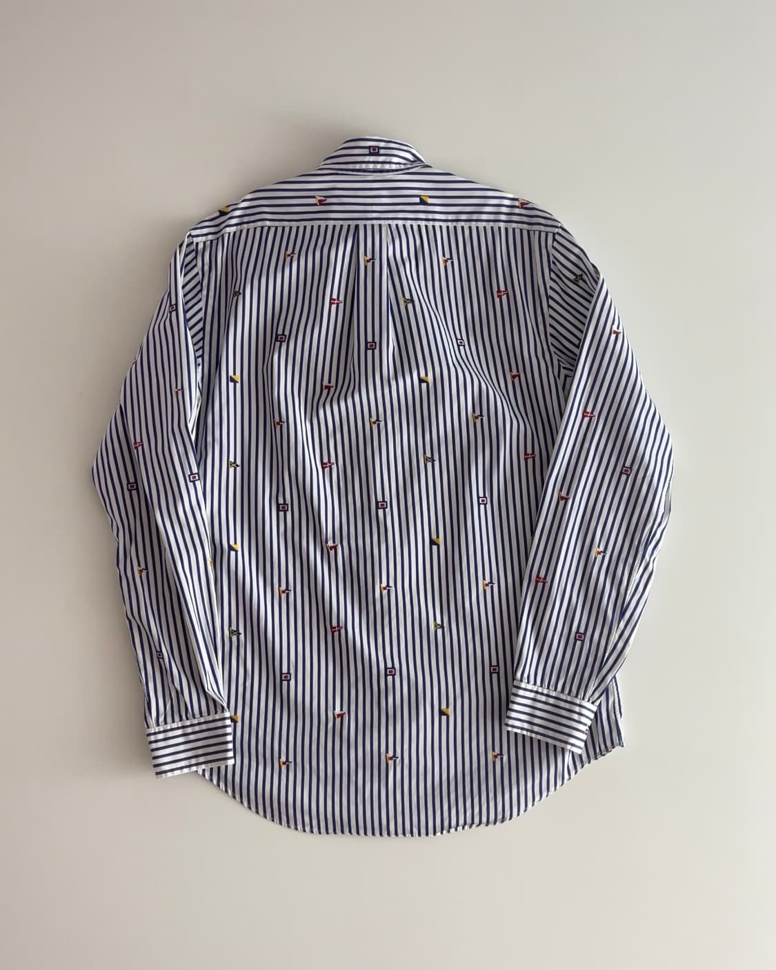 폴로 랄프로렌 플래그 자수 스트라이프 셔츠 M 상품이미지2