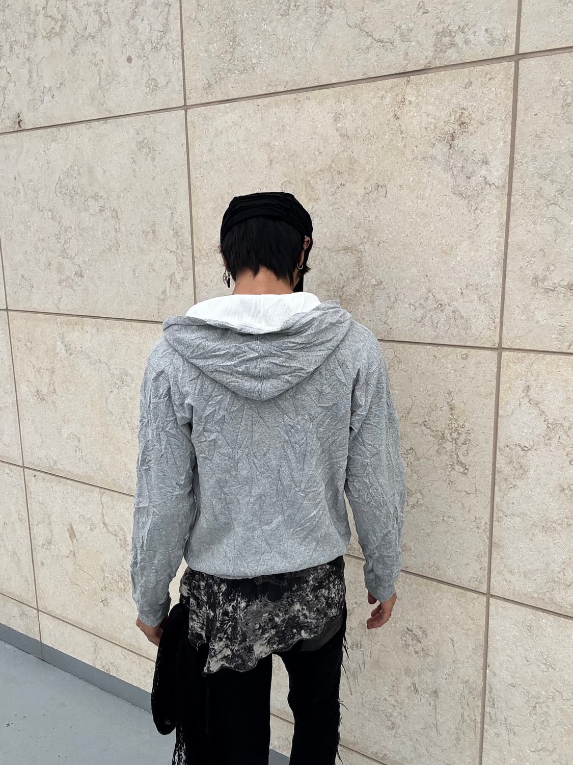 “Avirex”Y2K Mood grey Hoodie Zip Up 상품이미지6
