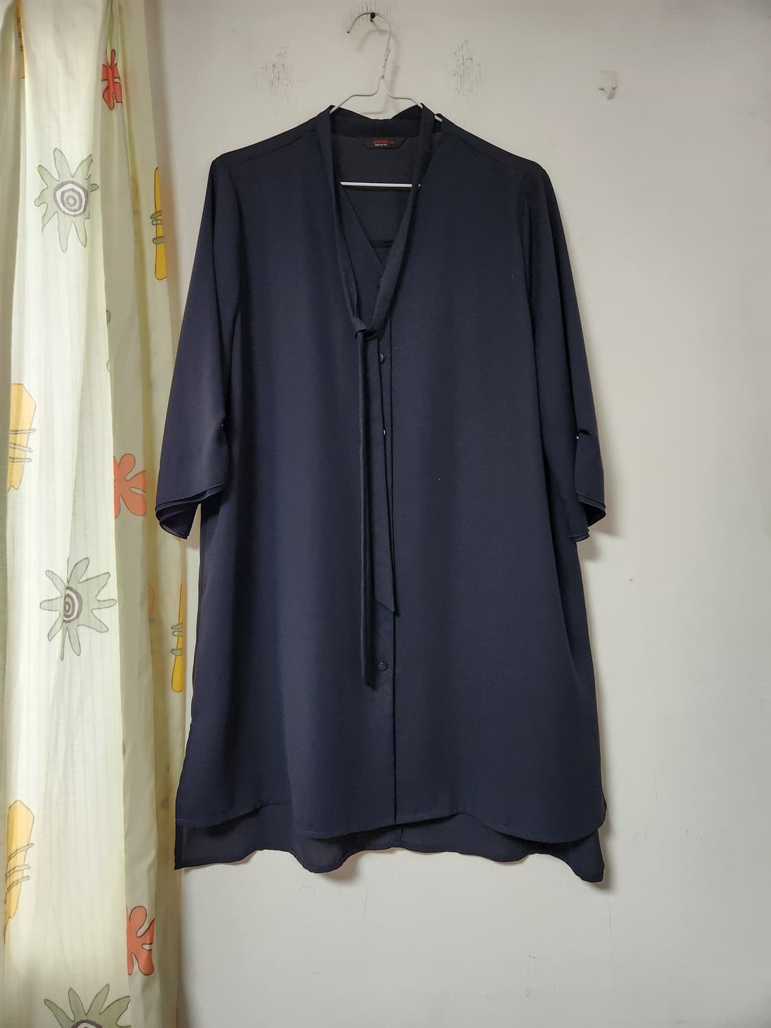 지센 네이비 롱 블라우스 100 상품이미지1