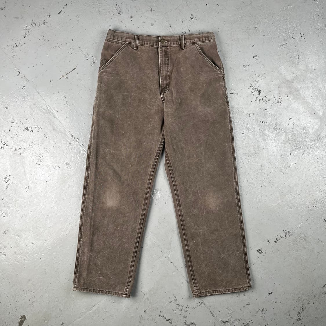 빈티지 올드 칼하트 체스트넛 싱글니 카펜터 팬츠 B12CHT 상품이미지1