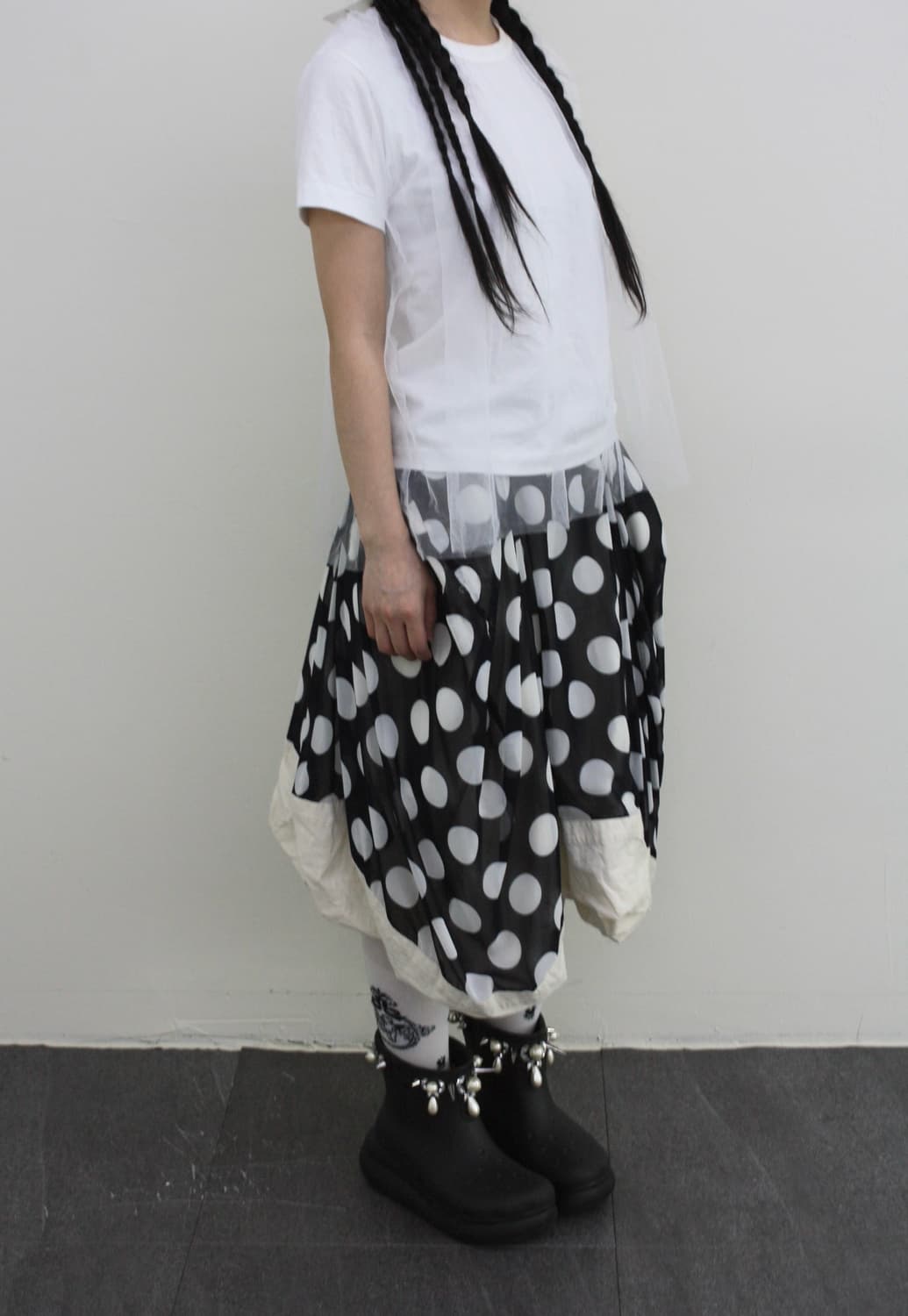 comme des garcons polka dot skirt 상품이미지3