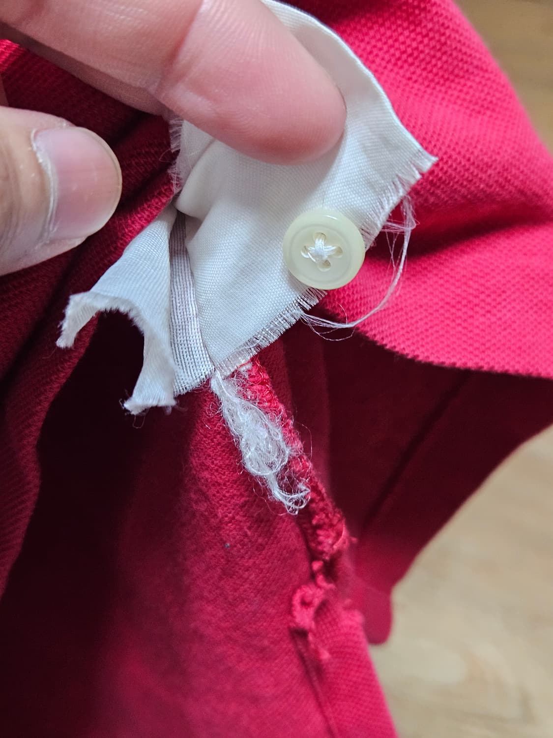 폴로 레드 카라티 100사이즈 (L) 상품이미지4