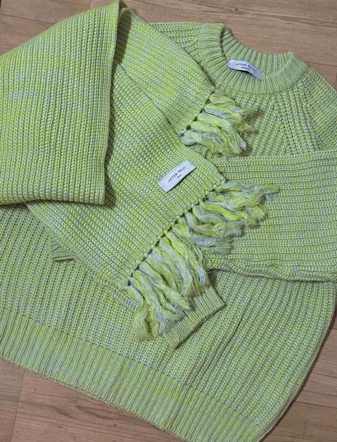 에프터프레이 레몬 니트+머플러 상품이미지2