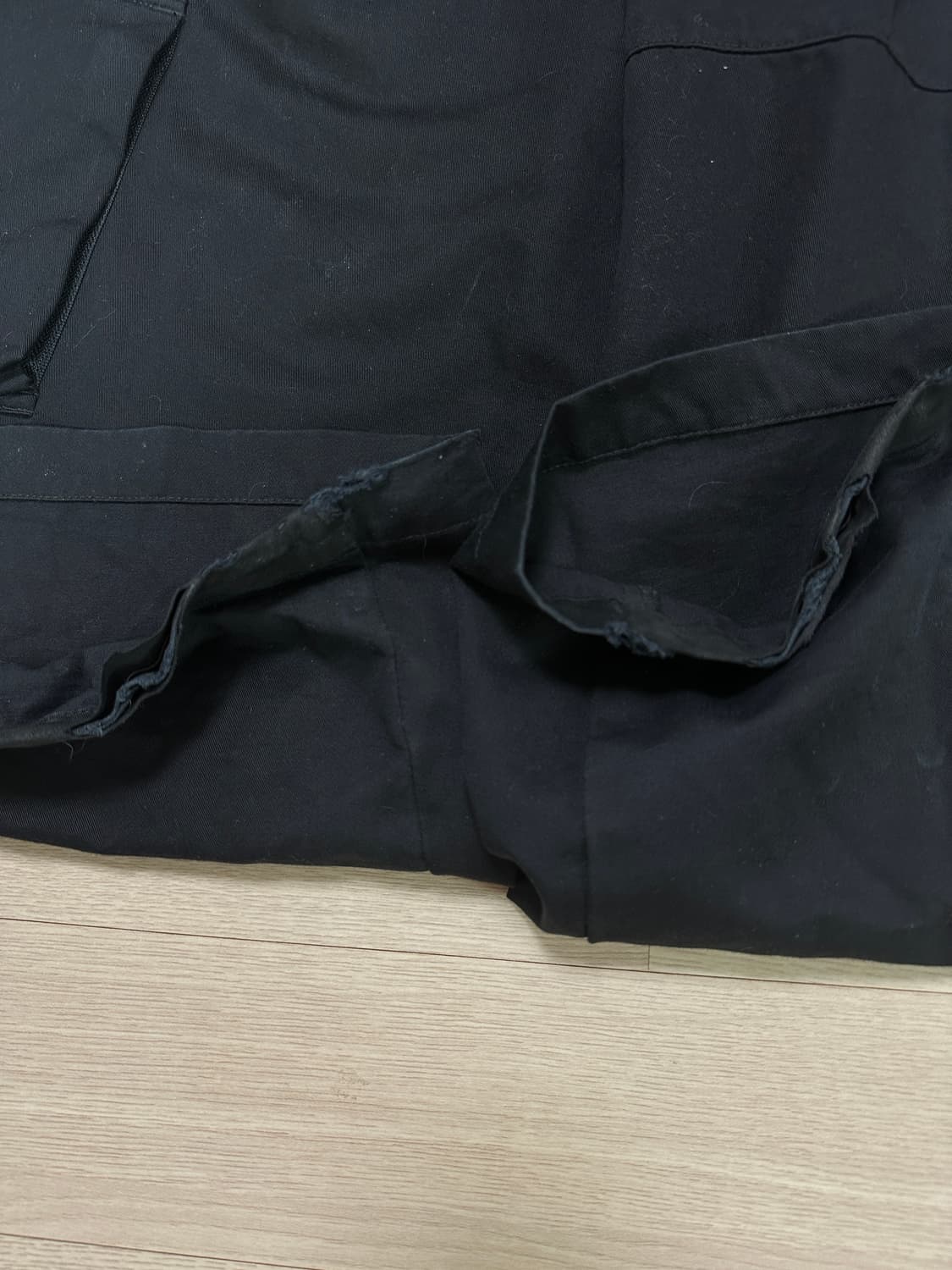 (2) 폴리테루 사이드 카고 파자마 팬츠 블랙 상품이미지4