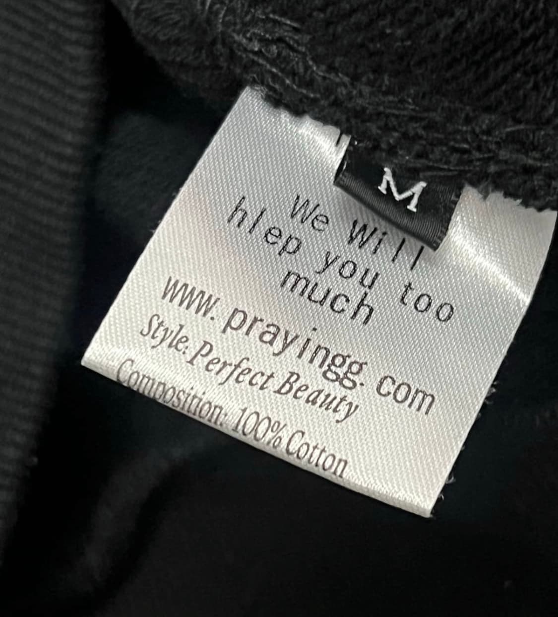 프레잉 레터링 후드집업 상품이미지7