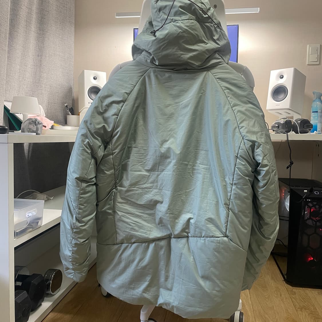 [M] 클라터뮤젠 로딘 프리마로프트 실버 퓨어 후디 자켓 상품이미지2