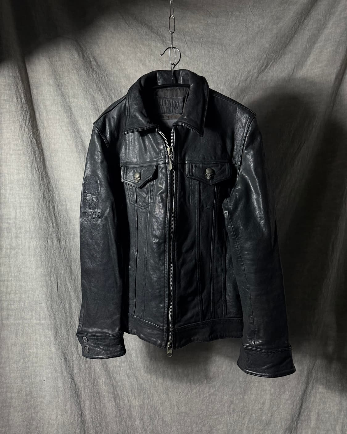 JACKROSE “TFOA” Skull Cow Leather Jacket 상품이미지2