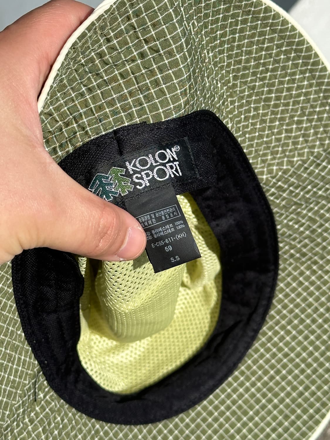 [M] 코오롱스포츠 립스탑 버킷햇 모자 상품이미지5