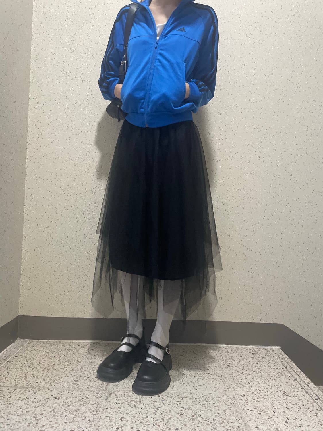 아디다스 블루 블랙 트랙탑 상품이미지2