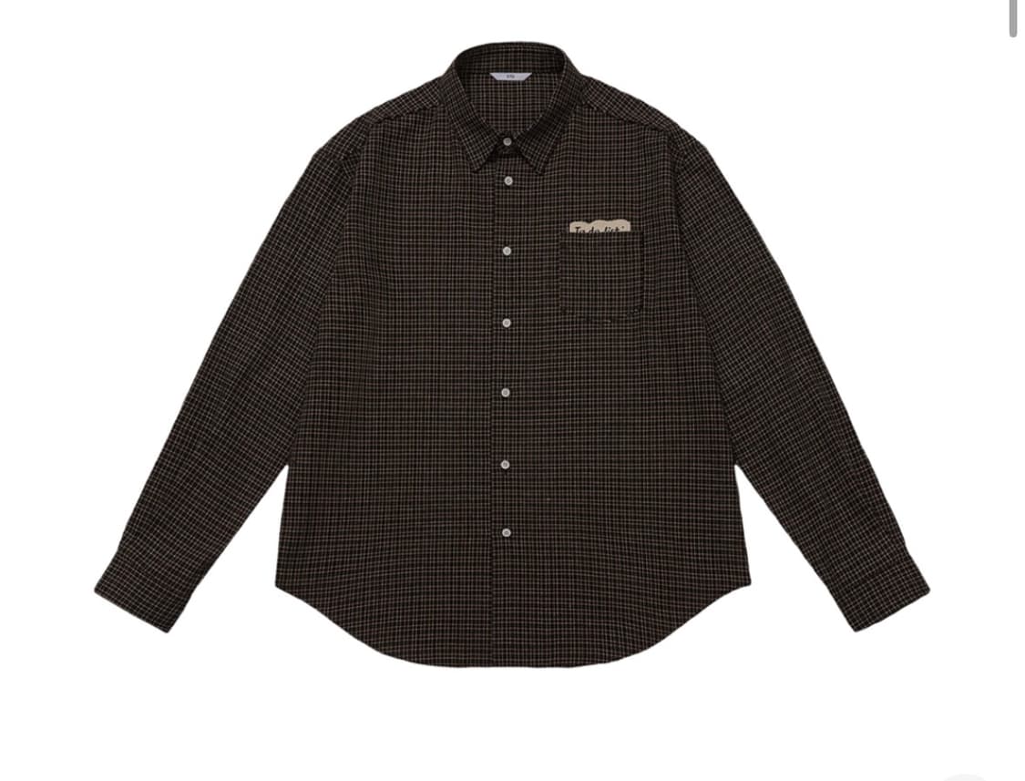 STU 레터링 체크 셔츠 M 상품이미지2