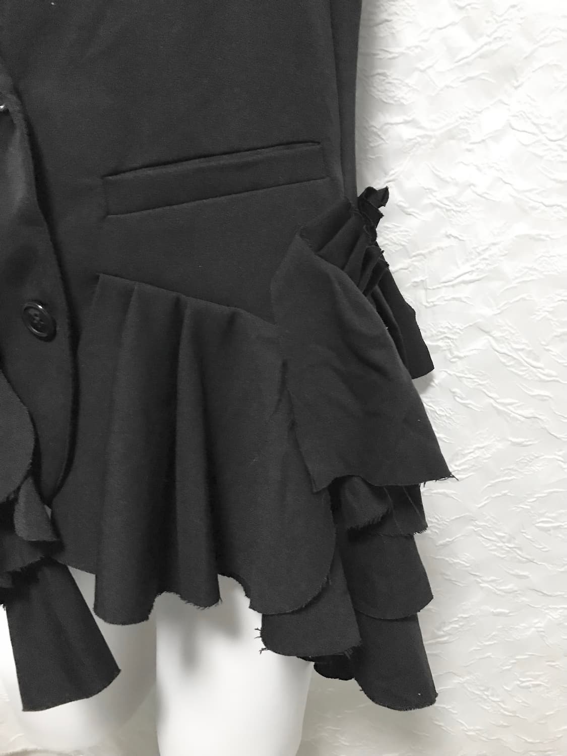 빈티지 아카이브 무드 러플 블레이저 베스트 상품이미지7