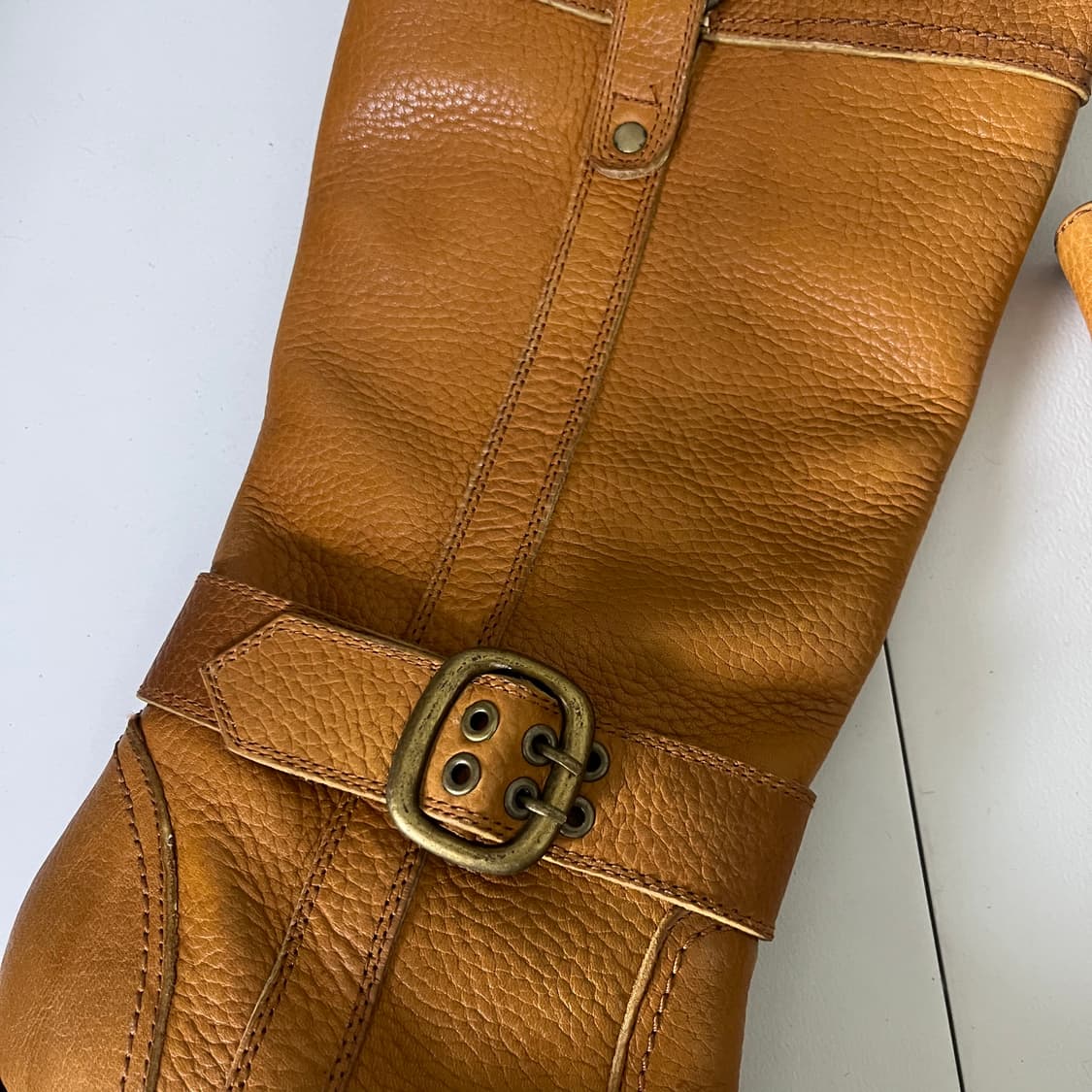 [JPN] 빈티지 레더 롱부츠 상품이미지3