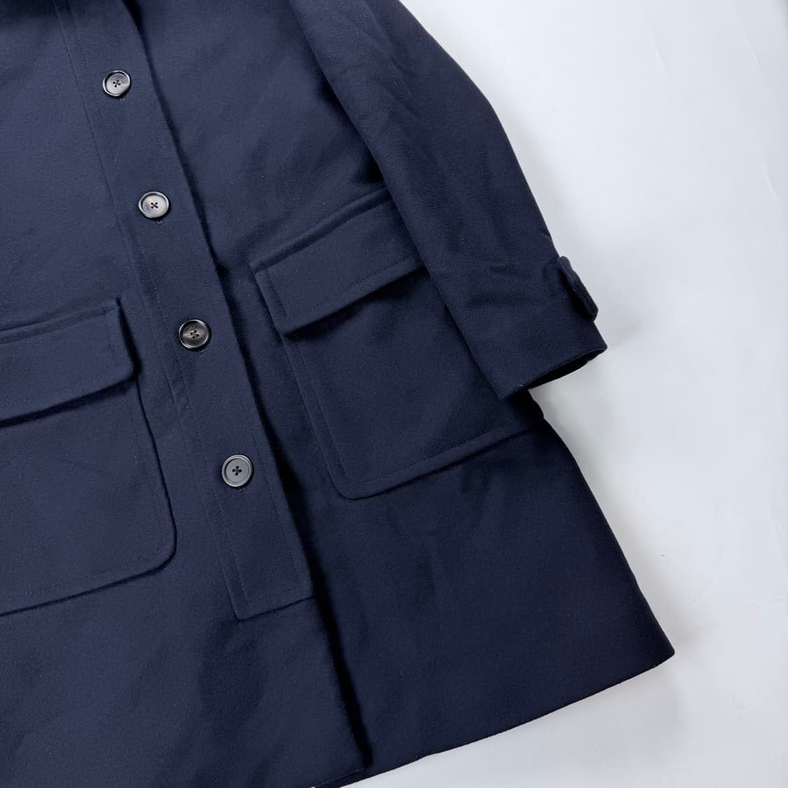 add 더블포켓 네이비 울 코트 상품이미지4