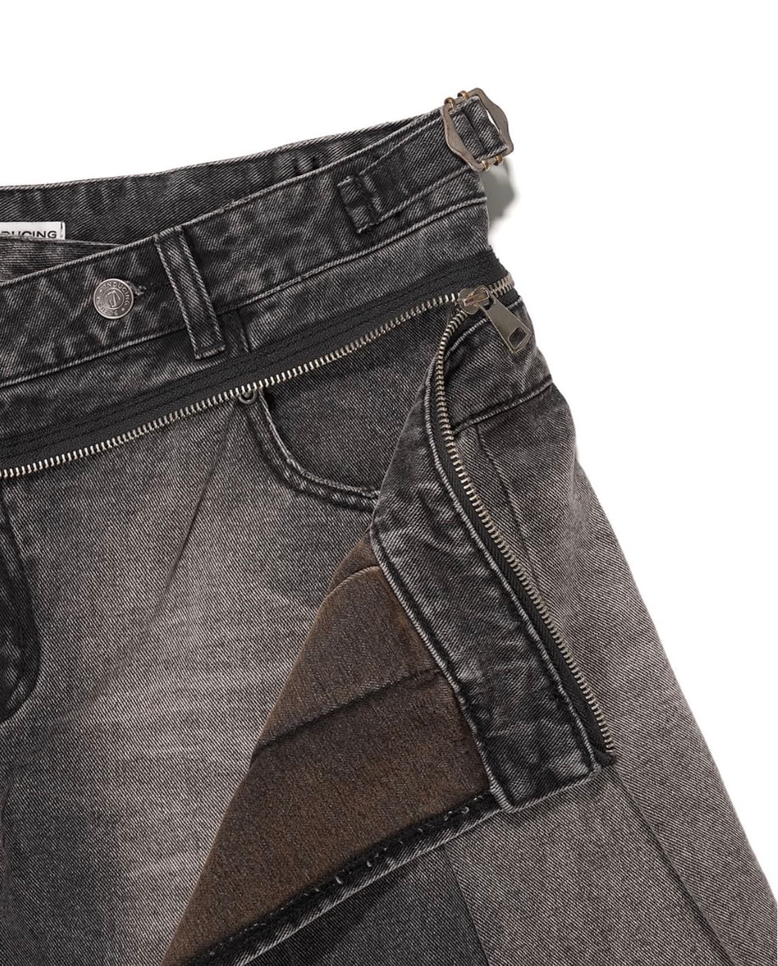 스키즘 인듀싱 DETACHABLE SKIRT JEANS GREY 상품이미지2