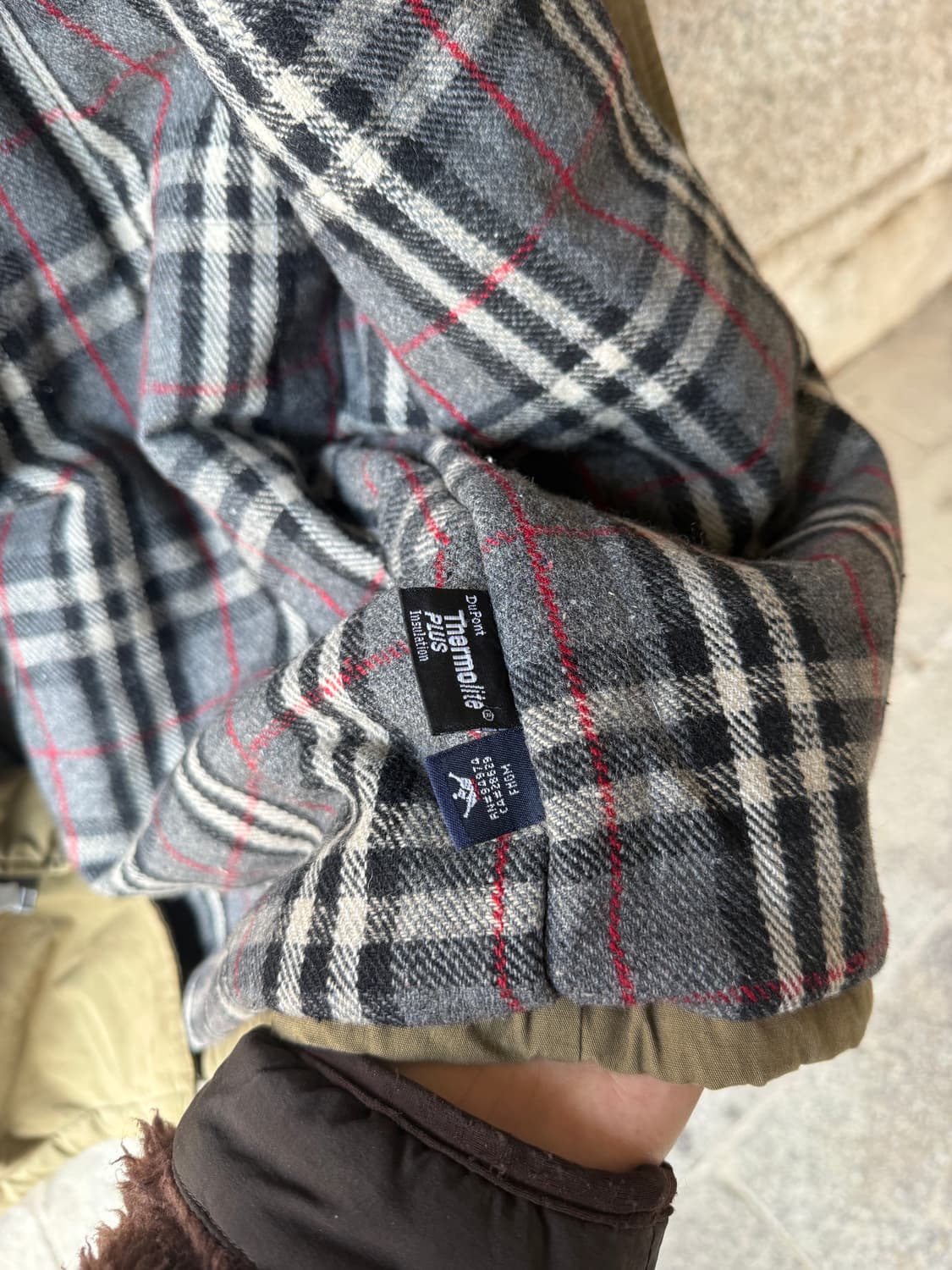 00년대 초반 올드 스투시 버버리 체크 마운틴 파카 상품이미지8