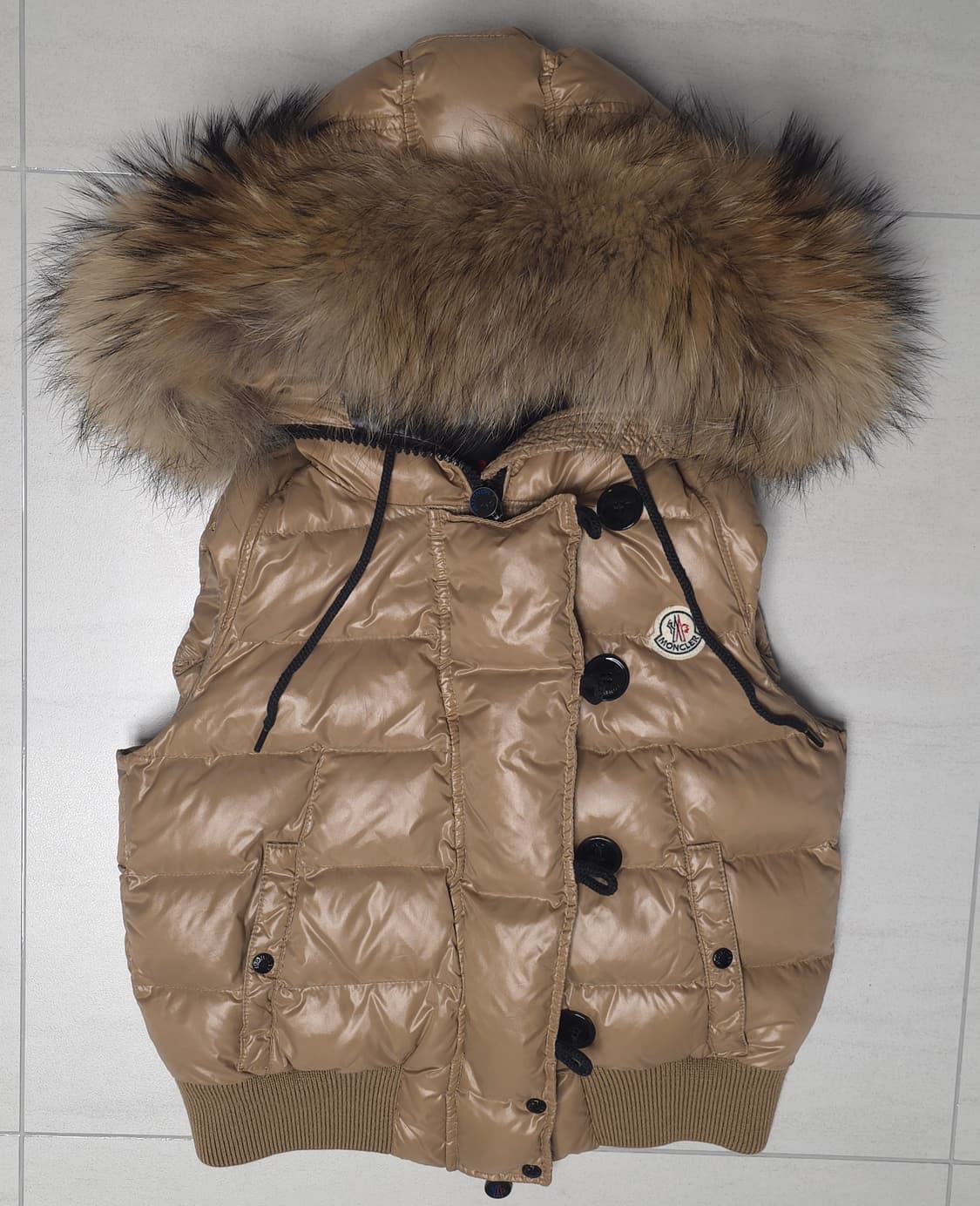 몽클레어 퍼 패딩 베스트 여성 0사이즈 상품이미지1