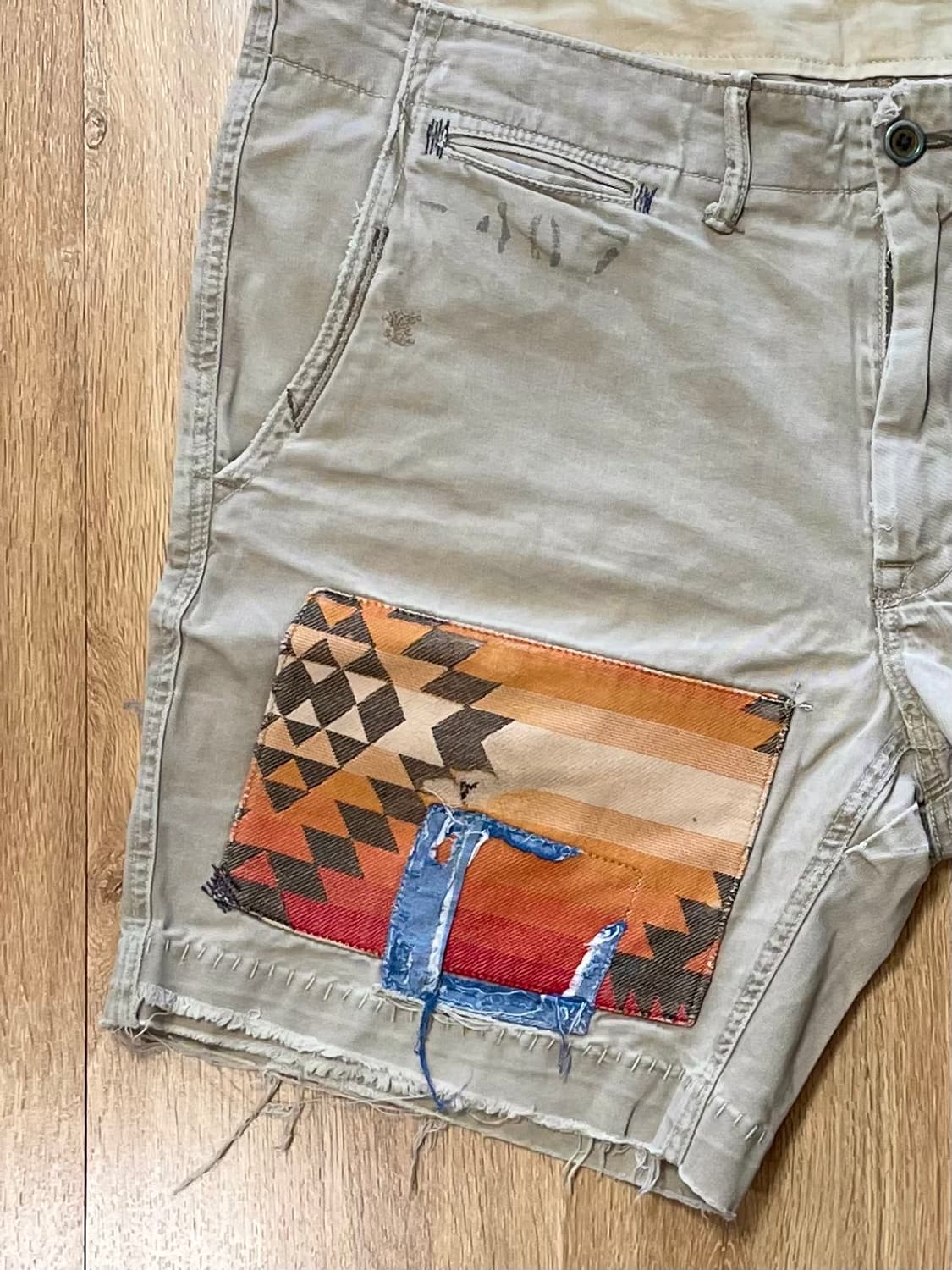 국내 유일 폴로 랄프로렌 아즈텍 나바호 빈티지 데미지 치노 쇼츠 반바지 상품이미지2