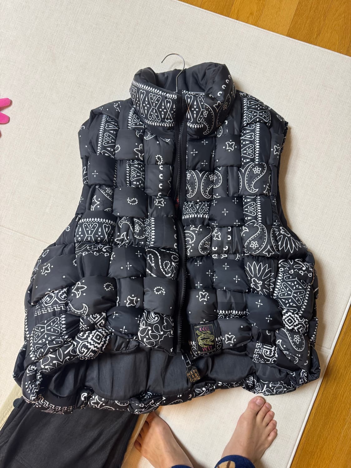 캐피탈 위빙 베스트 반다나 네이비  상품이미지1