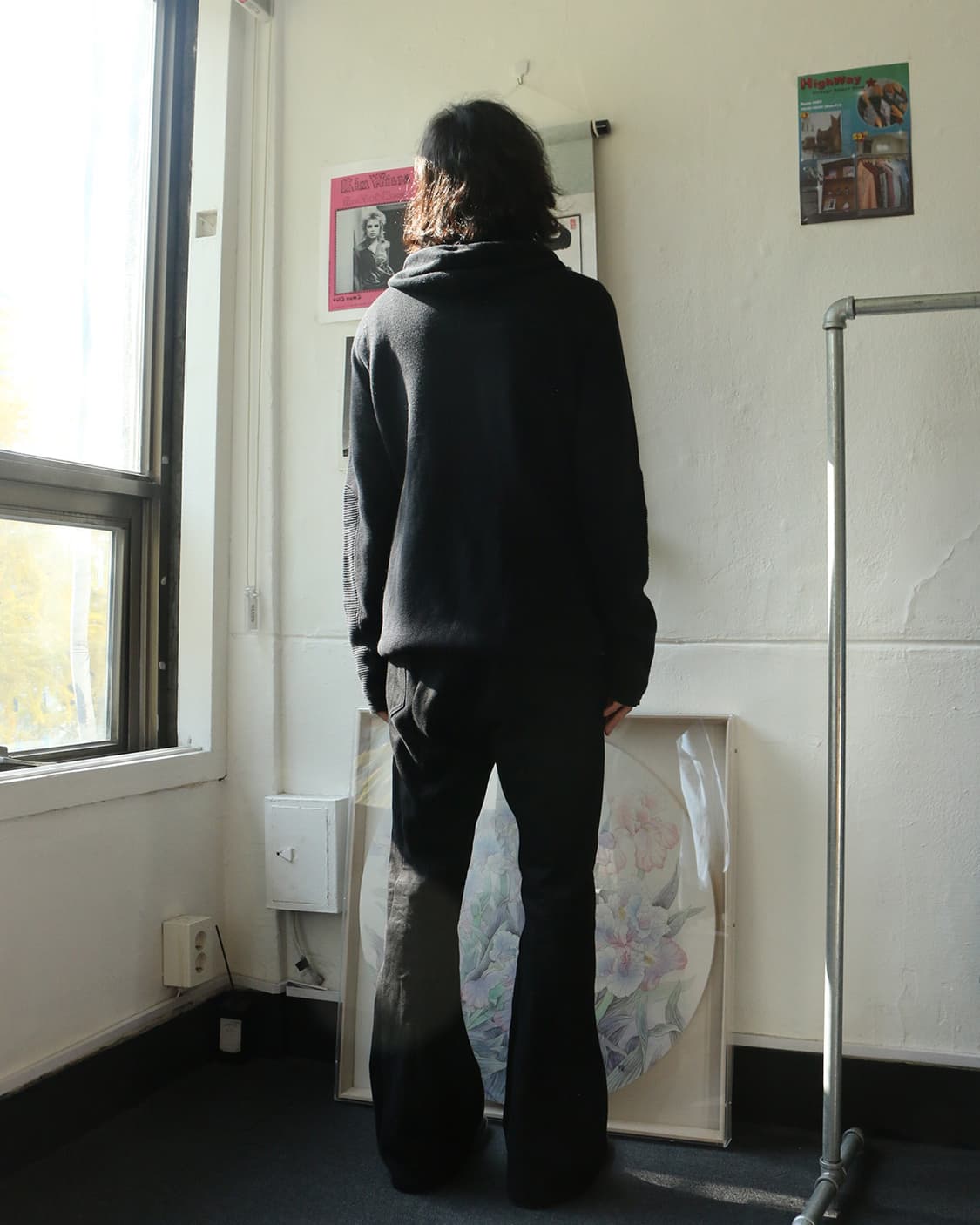 준야 와타나베 맨 블랙 부츠컷 팬츠  상품이미지2