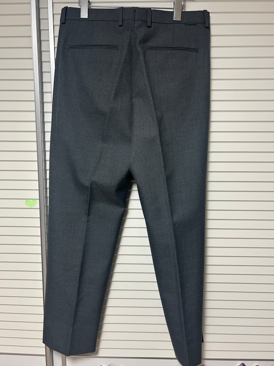 포터리 울 개버딘 슬랙스 미드그레이 상품이미지2