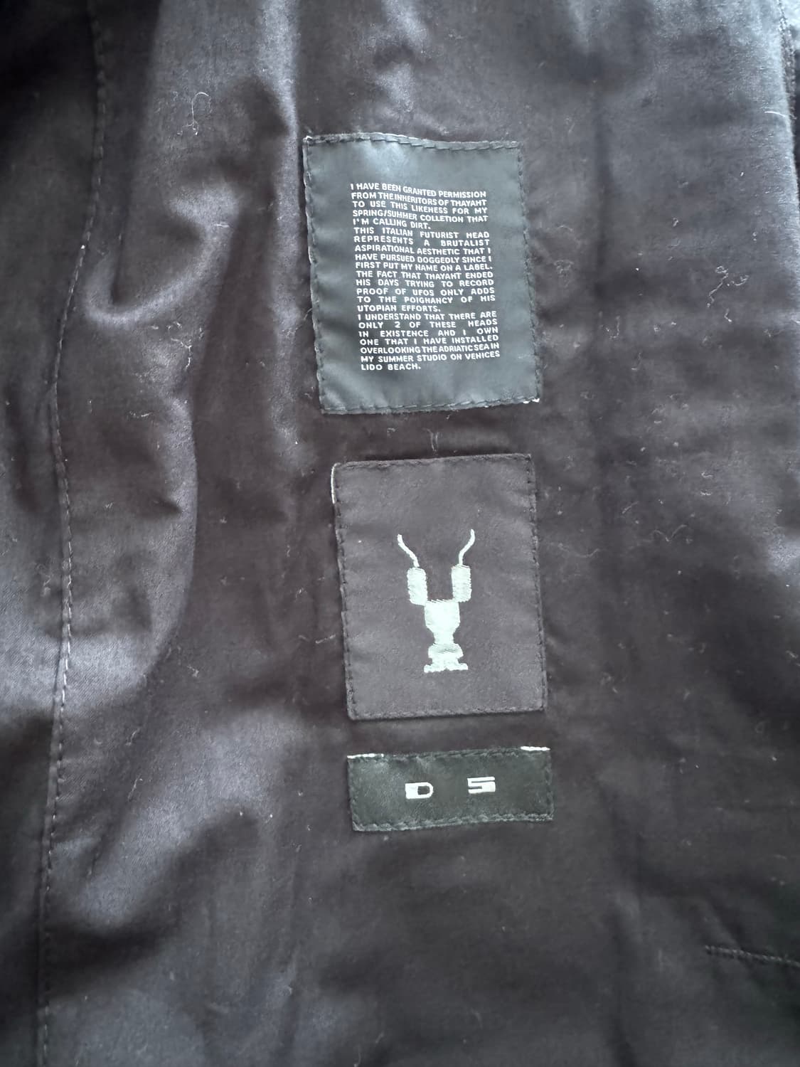 릭오웬스 다크쉐도우 피쉬테일 롱 자켓 상품이미지7