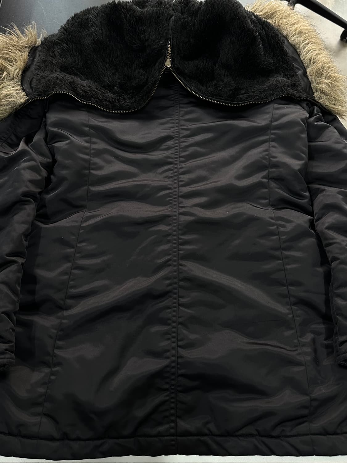 히스테릭글래머 퍽베어 N3b 하이넥 퍼 롱점퍼 상품이미지8