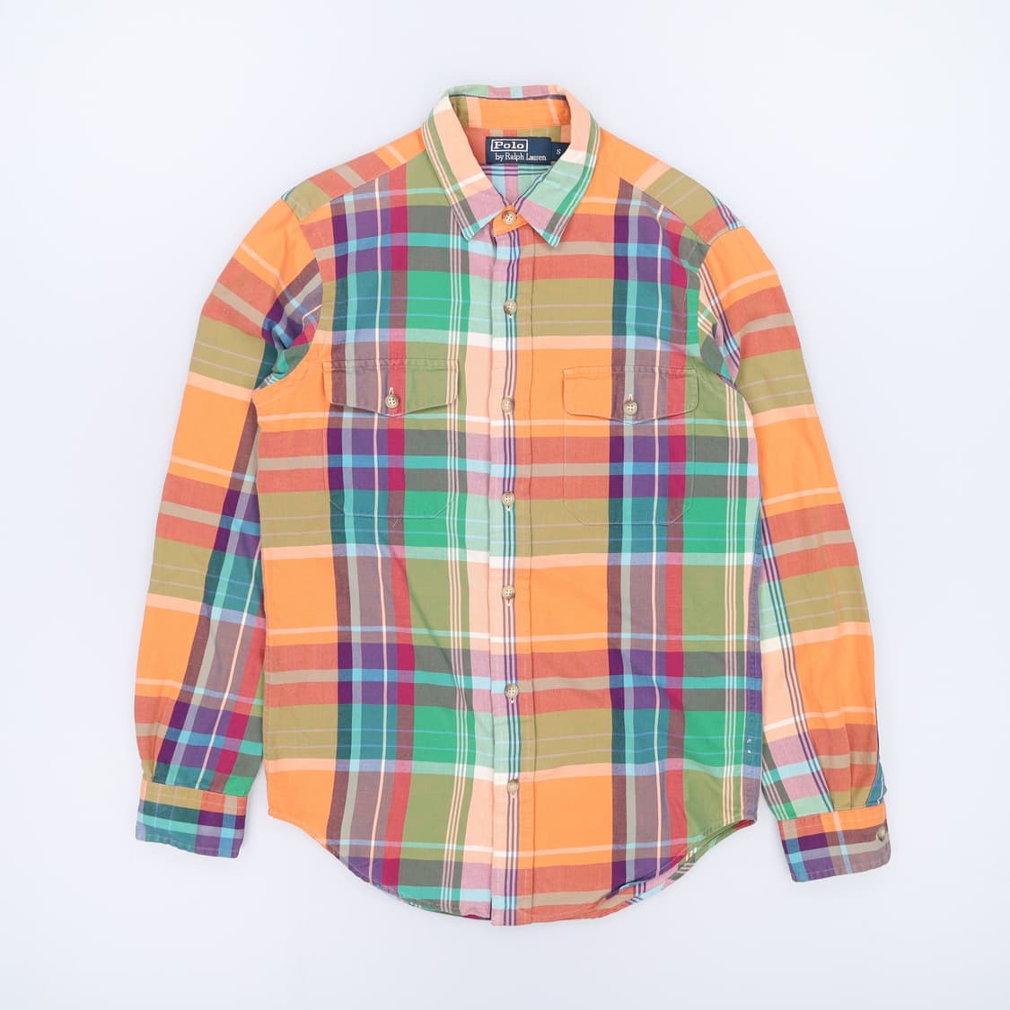 [S] 폴로 랄프로렌 빈티지 마드라스 체크 웨스턴 셔츠 4002 상품이미지1