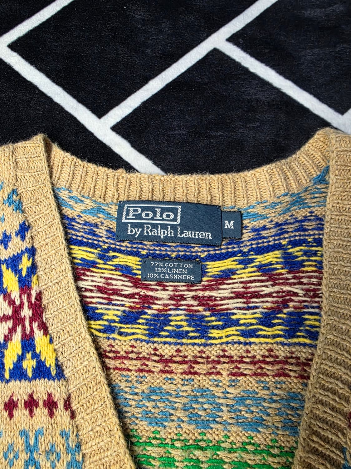 폴로 랄프로렌 페어아일 베스트 M 실측 S 상품이미지2