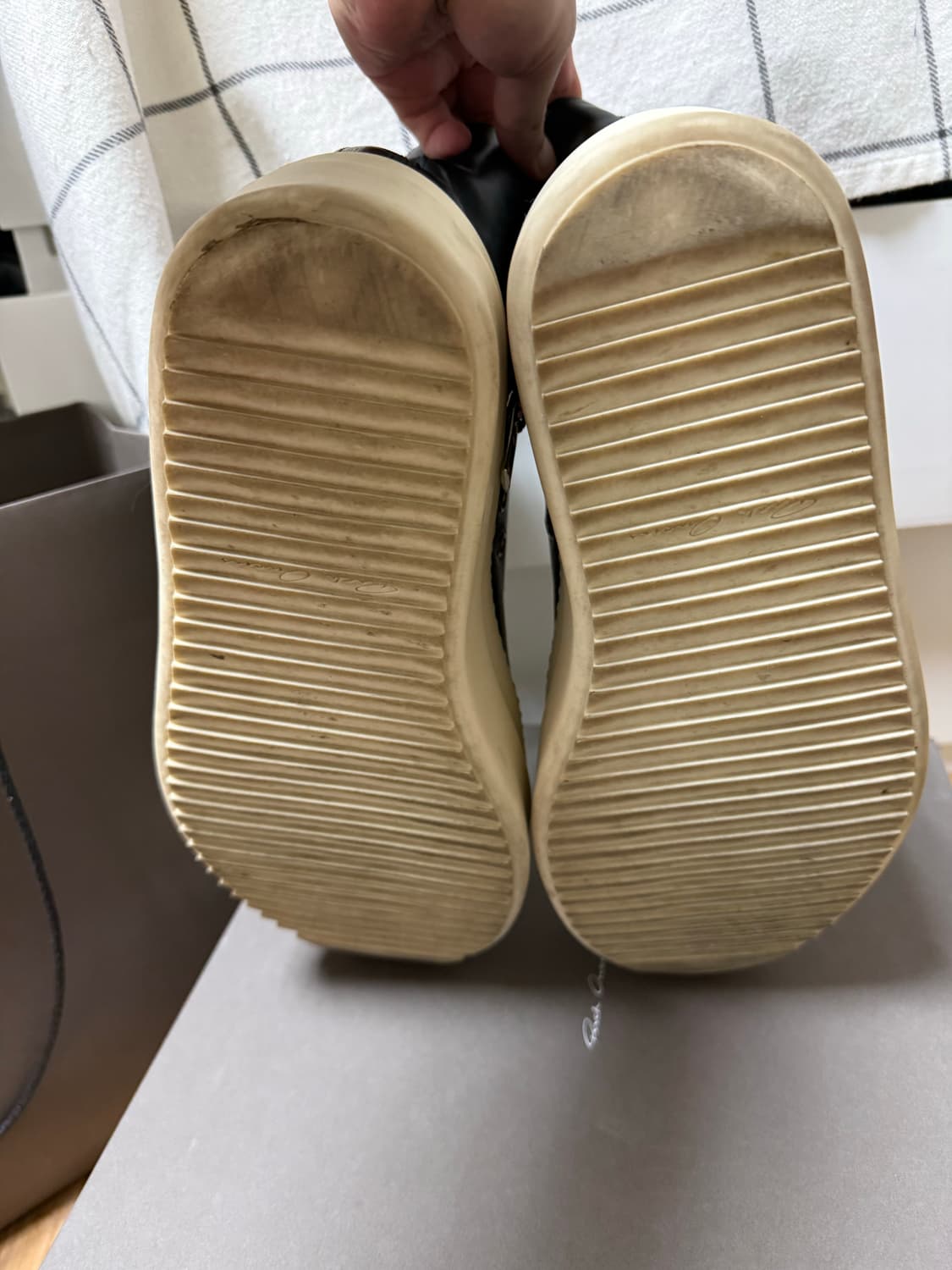 44)릭오웬스 메가범퍼 라몬즈 레더 상품이미지7