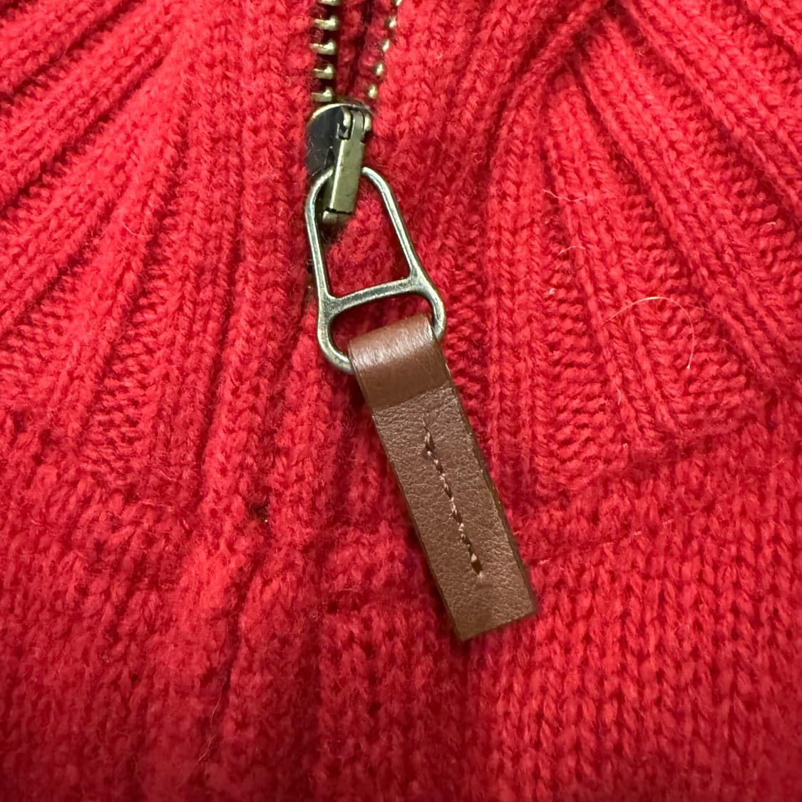 폴로 랄프로렌 빅포니 레드 니트 집업  상품이미지8