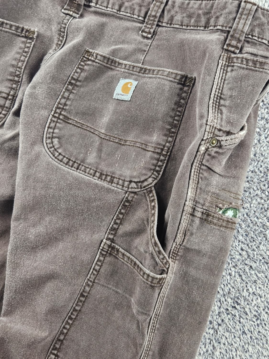 칼하트 리페어 코튼캔버스 더블니 워크 팬츠(27X30추정) / 11062 상품이미지8