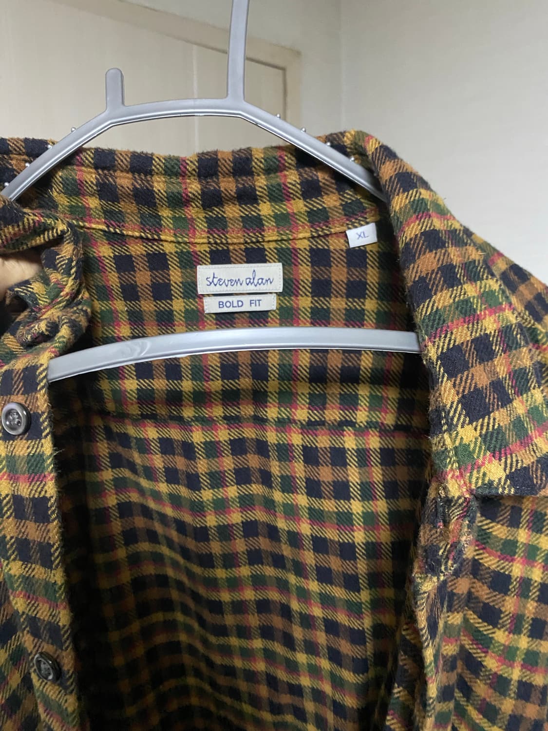 스티븐알란 체크 셔츠 XL 상품이미지2