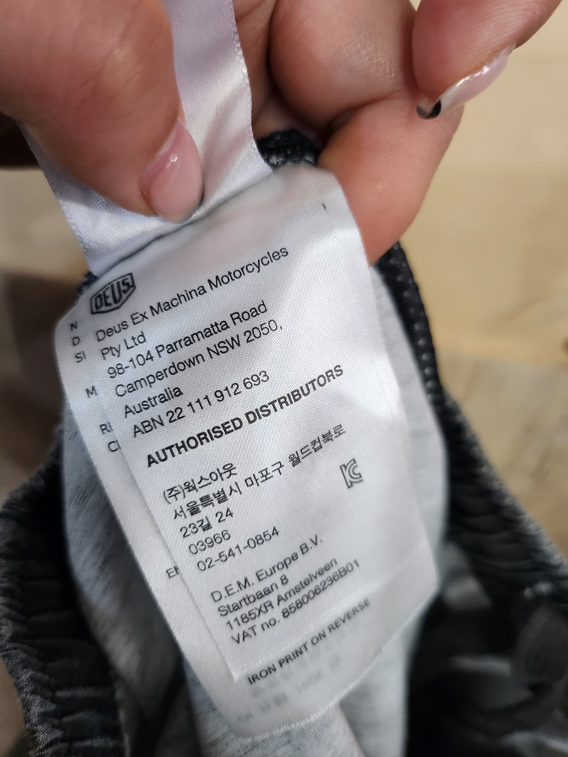 865) 데우스엑스마키나 블랙 워싱 반바지 상품이미지4