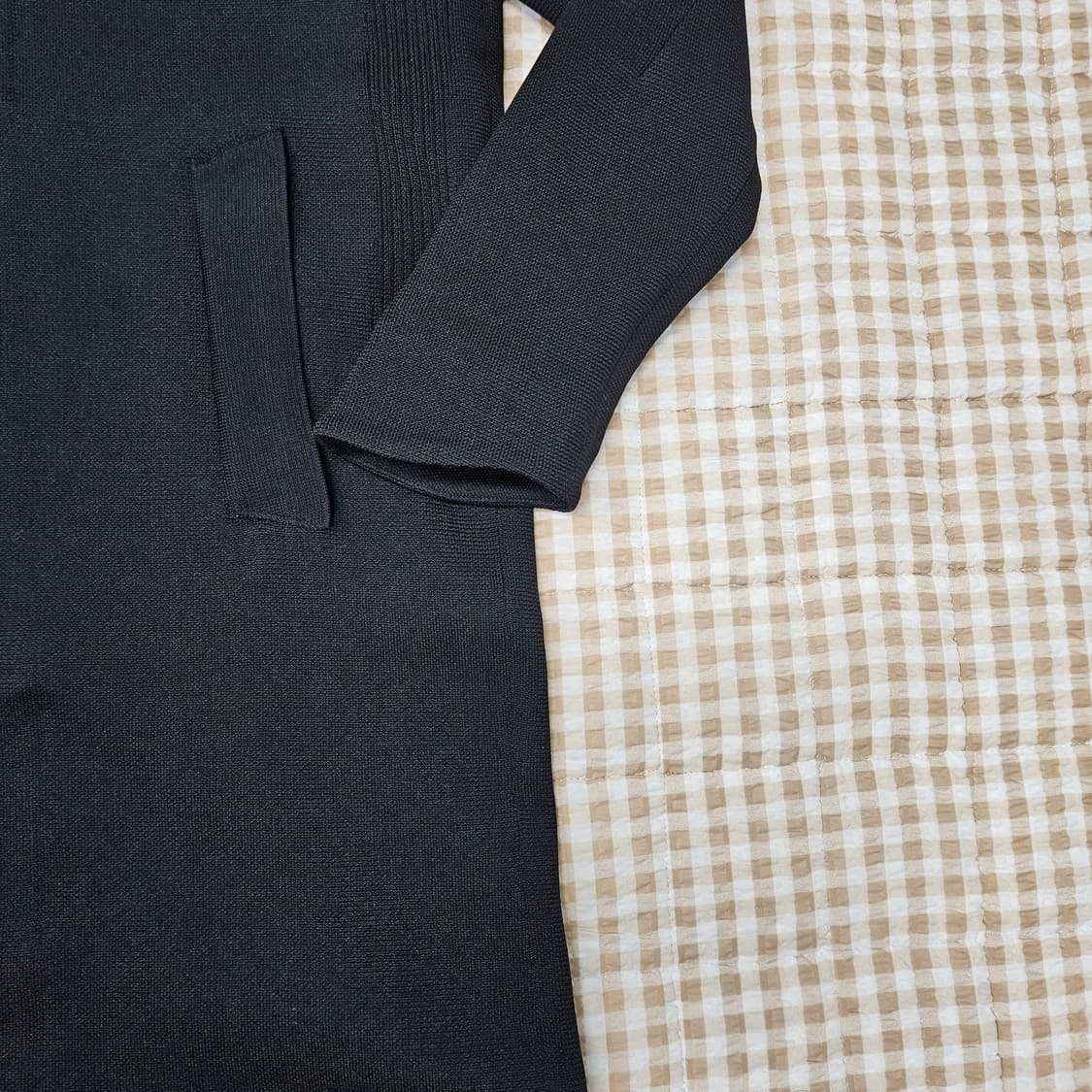 데상트 퓨전니트 롱 코트 자켓 남자100 상품이미지4