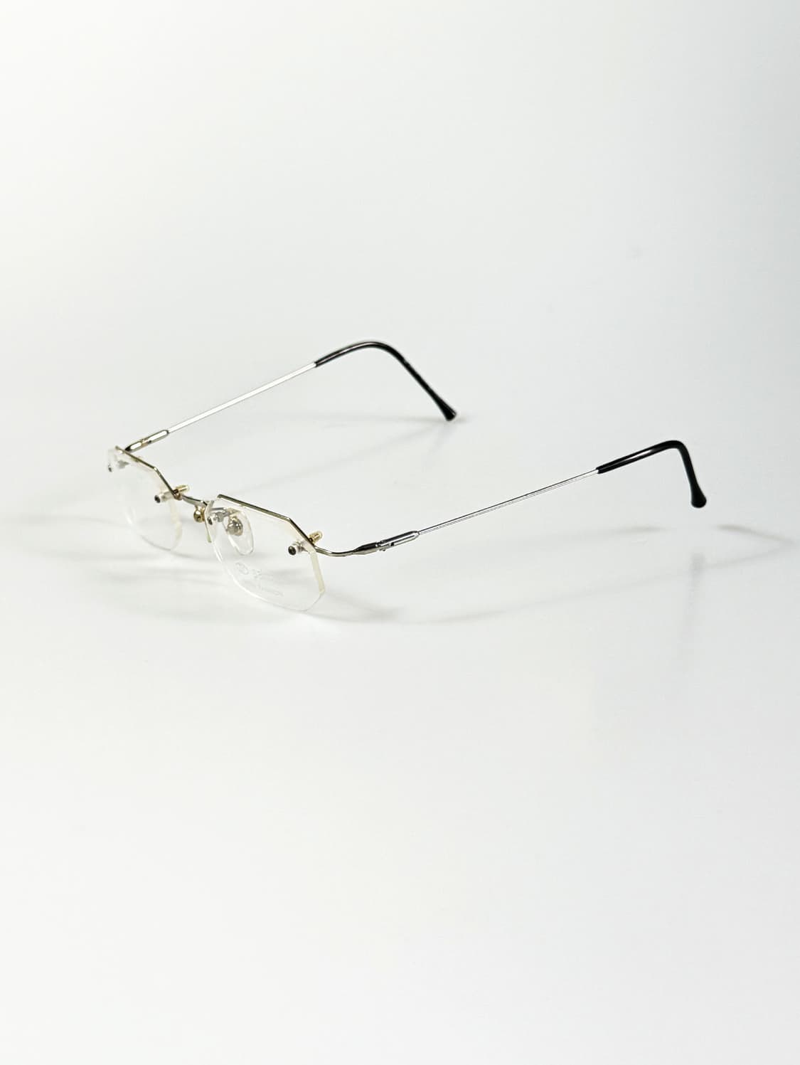 PALMAN 무테 스퀘어 실버 메탈 빈티지 안경 상품이미지3