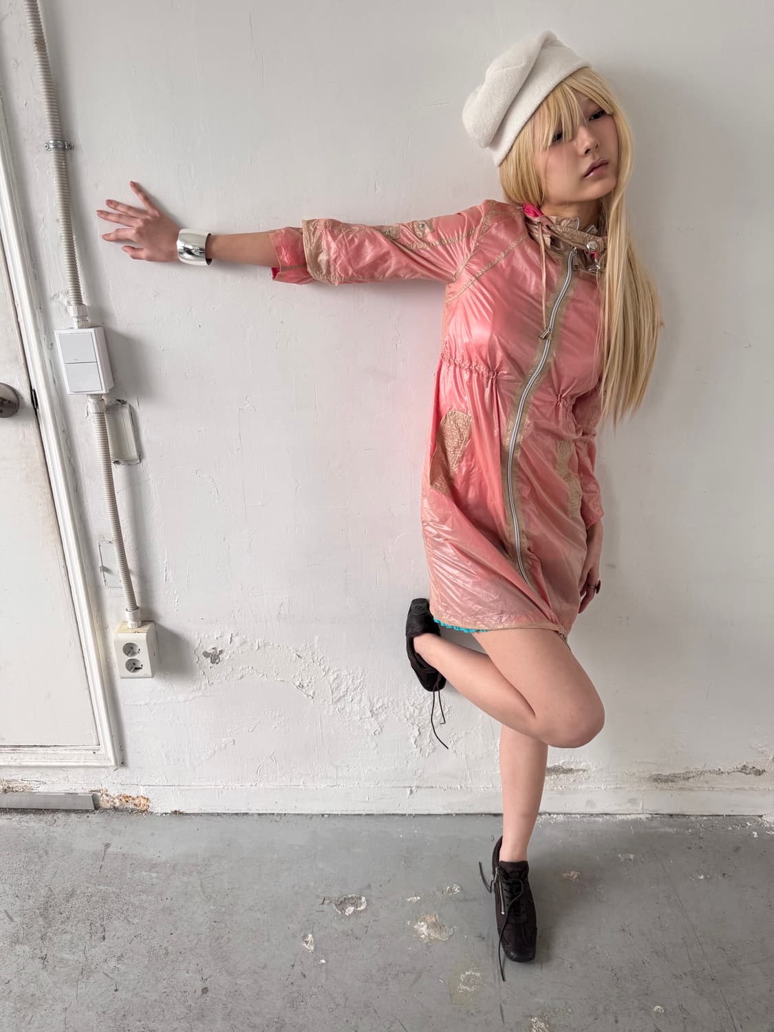 Love Moschino nude pink windbreaker 상품이미지2