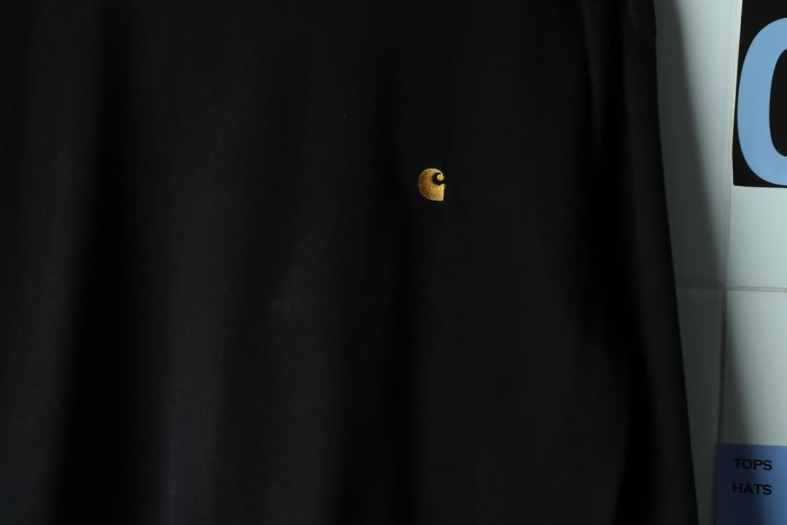 (XL-2XL) 칼하트 긴팔티셔츠 블랙 루즈 무지 로고-H32714 상품이미지5
