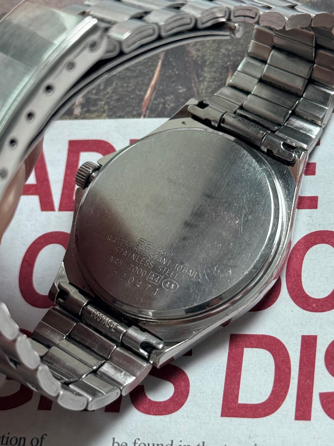 Seiko 세이코 쿼츠 SPRIT 스노우 플레이크 Day-Date 199 상품이미지7