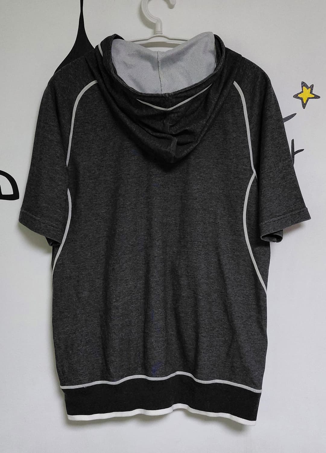 [M] 나이키 올드스쿨 FIT DRY 반팔 후드 집업 (차콜) 상품이미지7