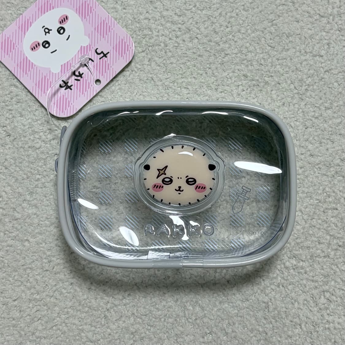 먼작귀 치이카와 랏코 투명 파우치 상품이미지1