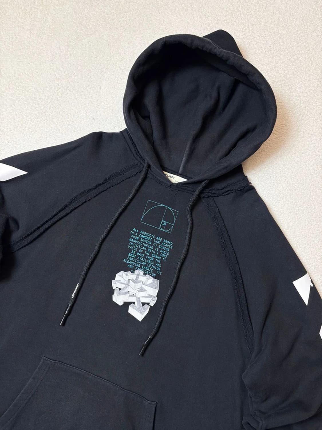 오프화이트 20ss 드리핑 애로우 오버 후드티 PN6556 상품이미지6