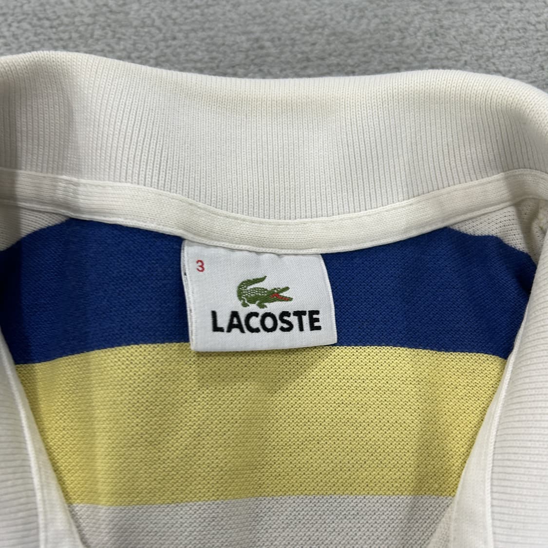 라코스테 스트라이프 반팔 카라티 s 상품이미지2