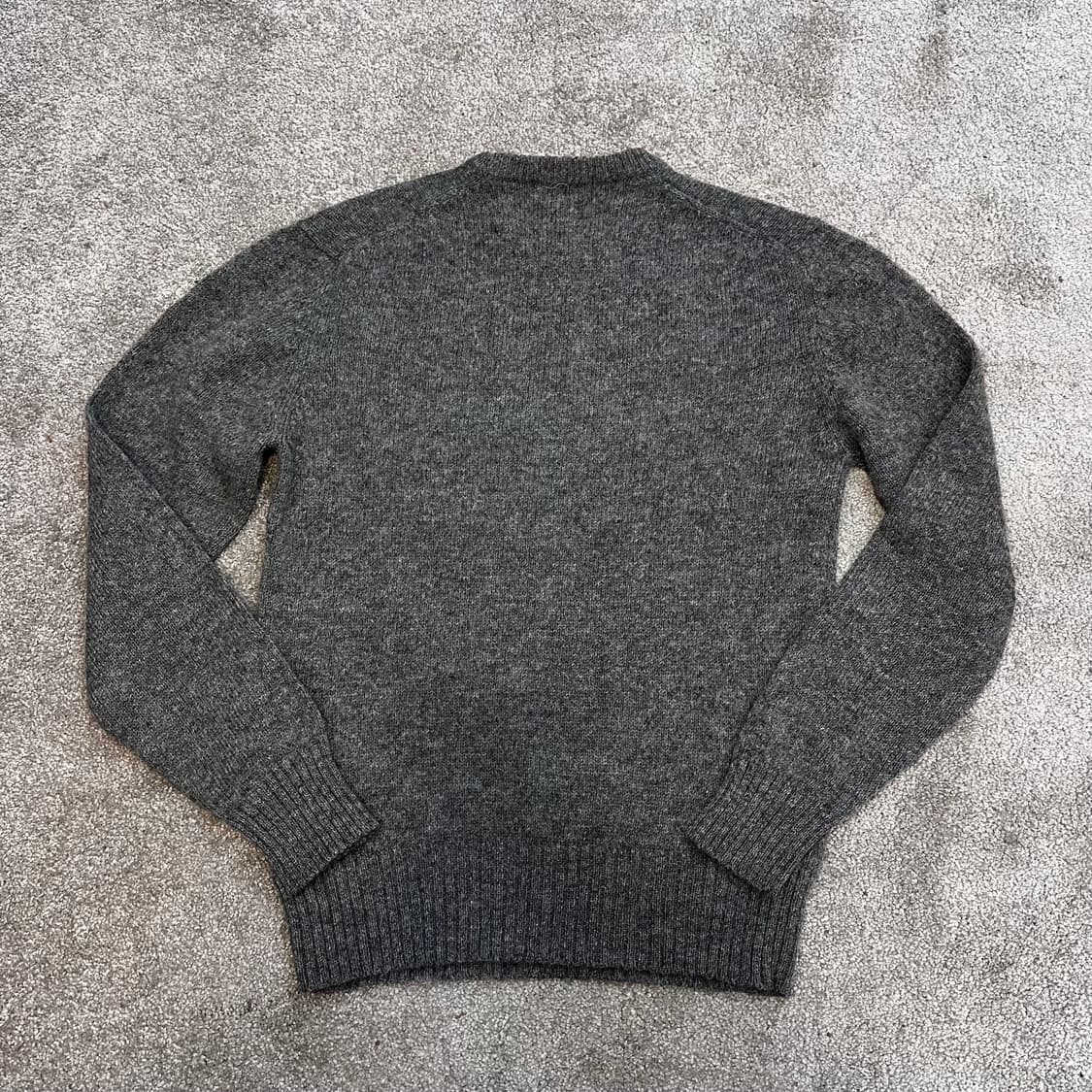 폴로 다크그레이 라운드 울 니트M 상품이미지7