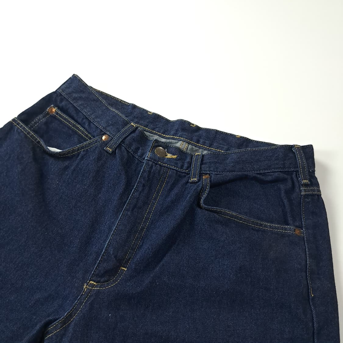 CJ572 34 리 LEE 90s 일본판 다크인디고 컷오프 데님 팬츠  상품이미지3