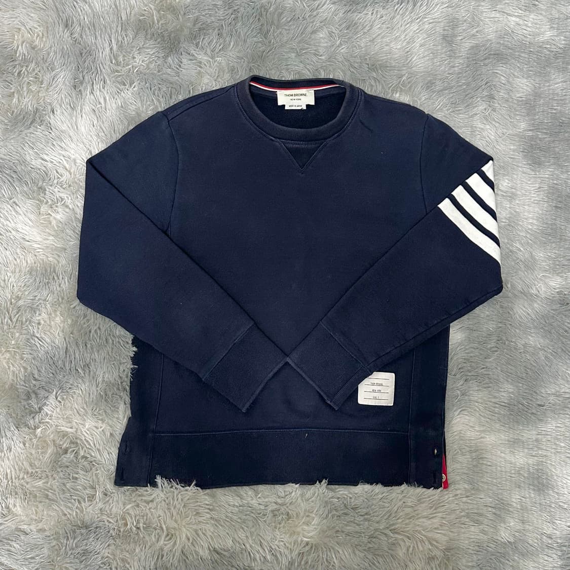 [A급/정품] 톰브라운 네이비 사선 맨투맨 상품이미지1